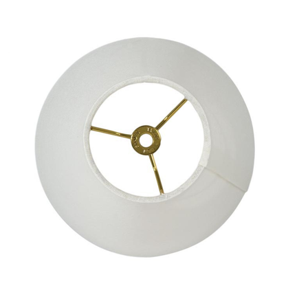 Tapered Deep Empire style Hardback Lamp Shades - Ivory Color, Microfiber Chiffon material