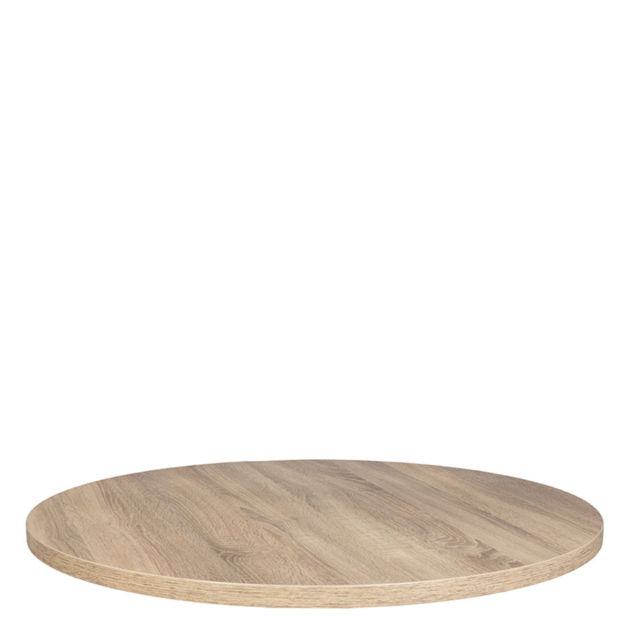 JANUSCAFÉ HPL-Ex Top Round 36 by JANUS et Cie in Sawcut Oak