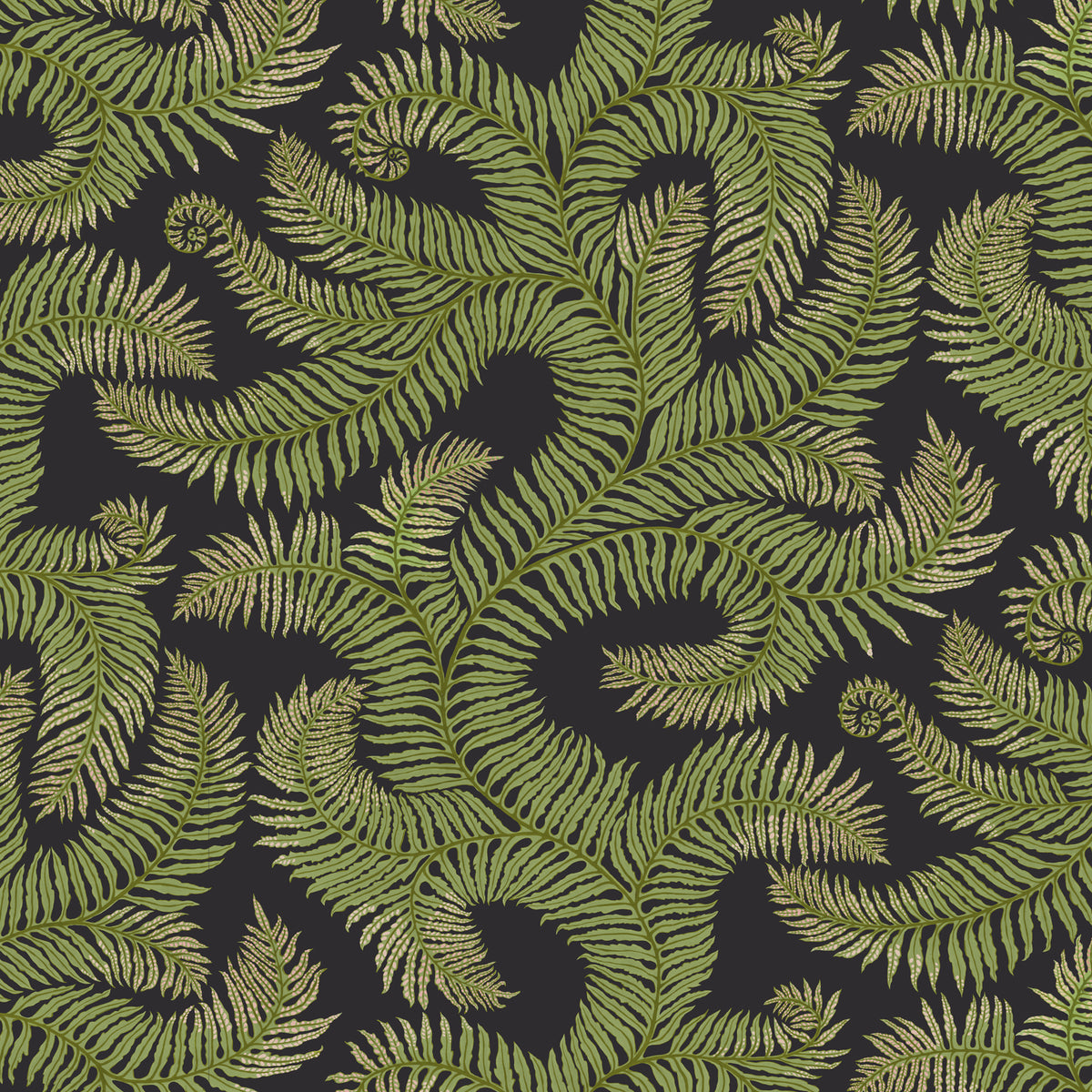 Bombes Fernery Wallpaper by Josephine Munsey in 01