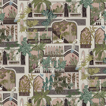 Peacock Arches Wallpaper by Josephine Munsey in 01