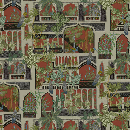 Peacock Arches Wallpaper by Josephine Munsey in 41