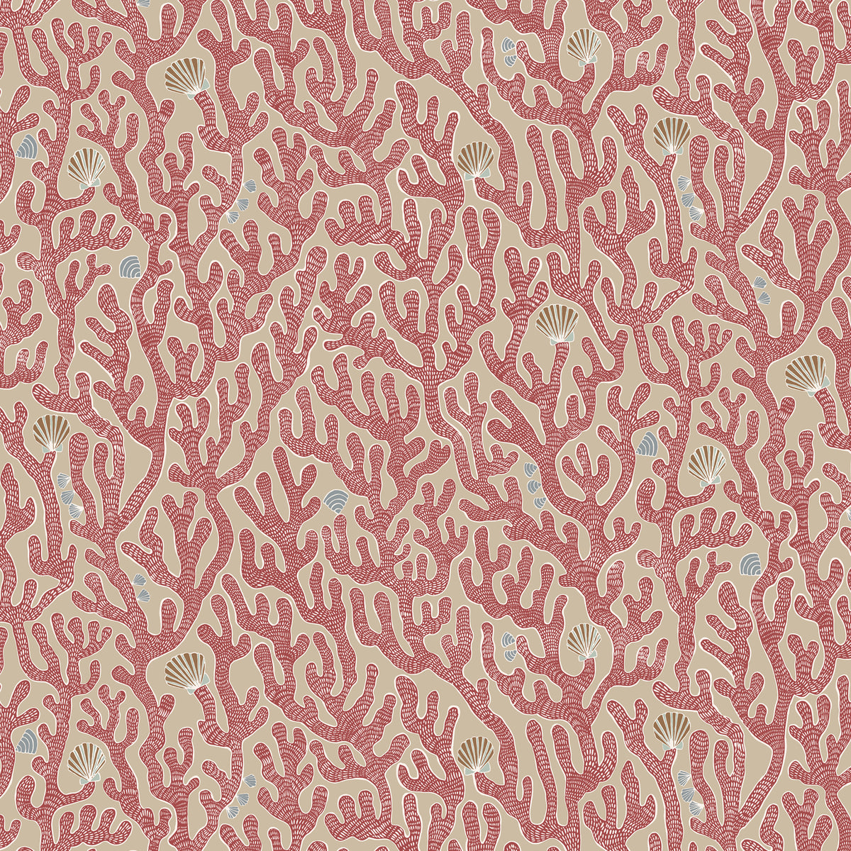 Coral Wallpaper by Josephine Munsey in 01