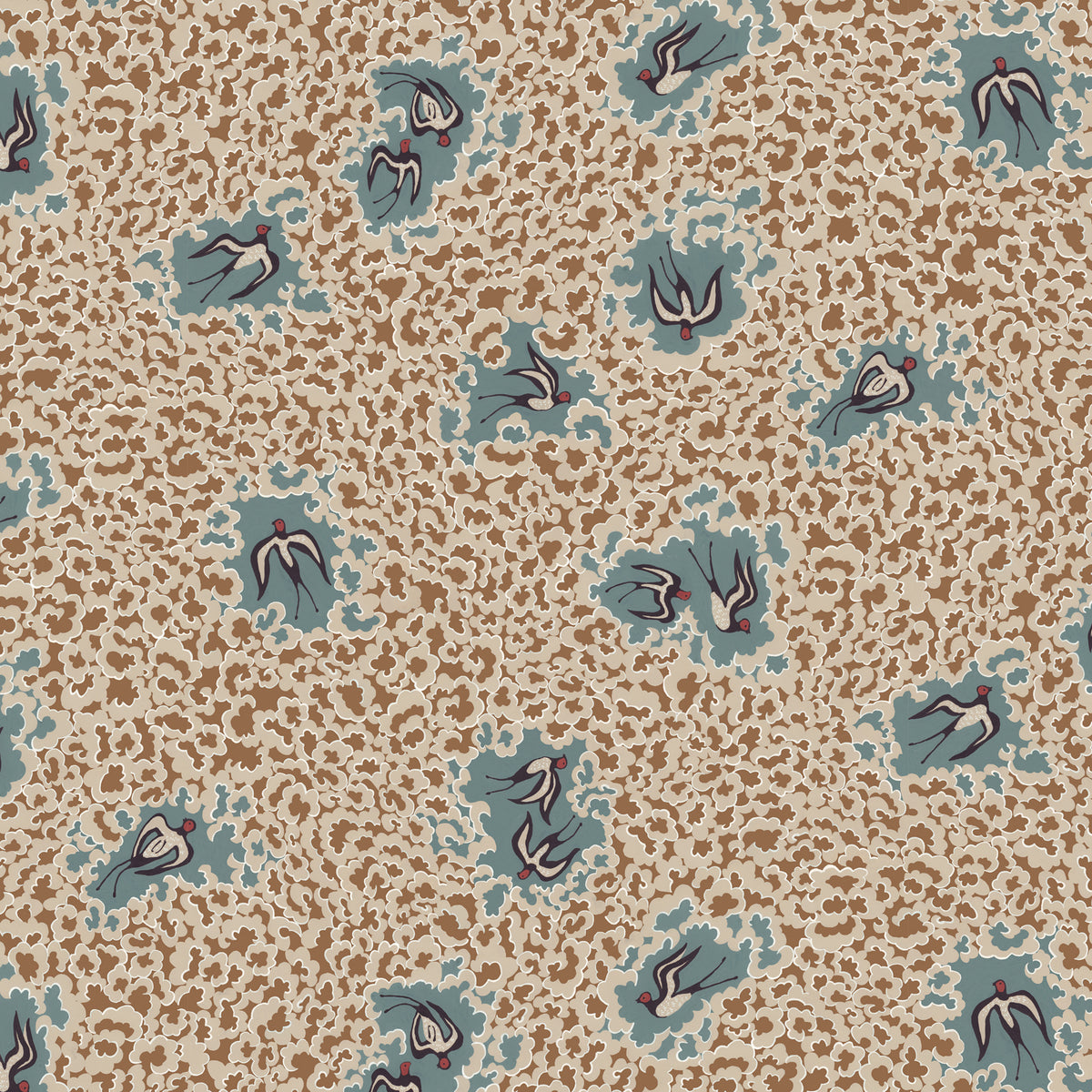 Beas Swallows Wallpaper by Josephine Munsey in 01