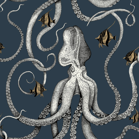 Octopoda Grand Wallpaper by Josephine Munsey in 01