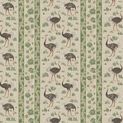 Ostrich Stripe Wallpaper by Josephine Munsey in 11