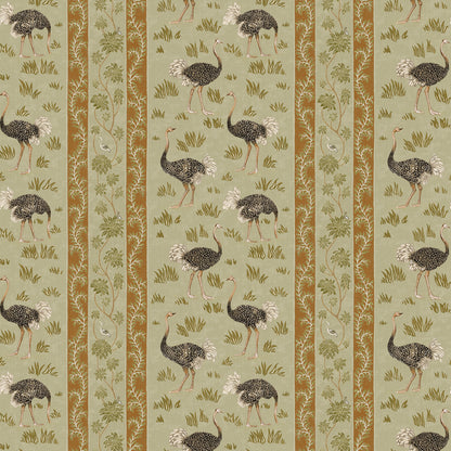 Ostrich Stripe Wallpaper by Josephine Munsey in 31