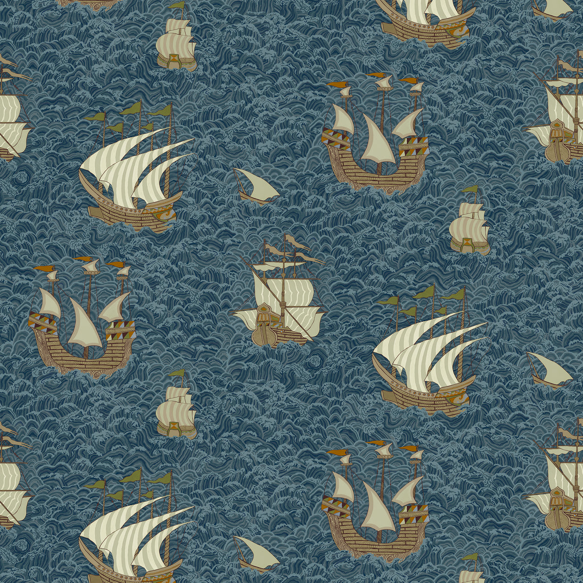 Ships Wallpaper by Josephine Munsey in 21