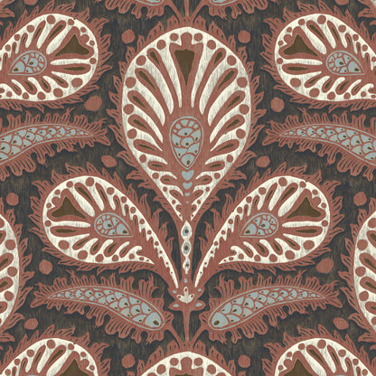 Ikat Clover Wallpaper by Josephine Munsey in 01