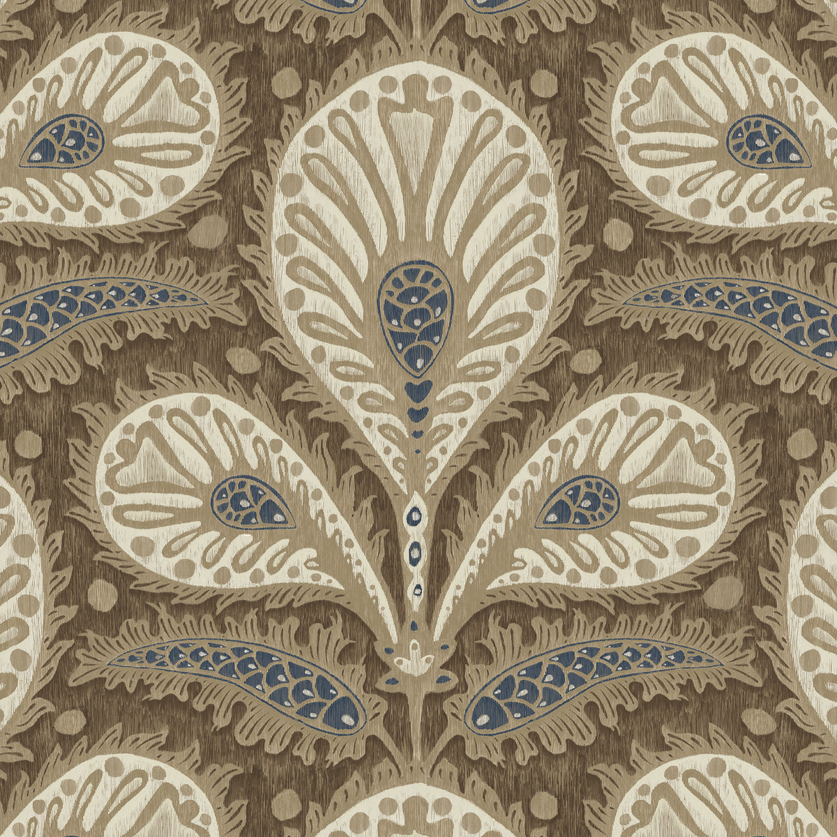 Ikat Clover Wallpaper by Josephine Munsey in 21