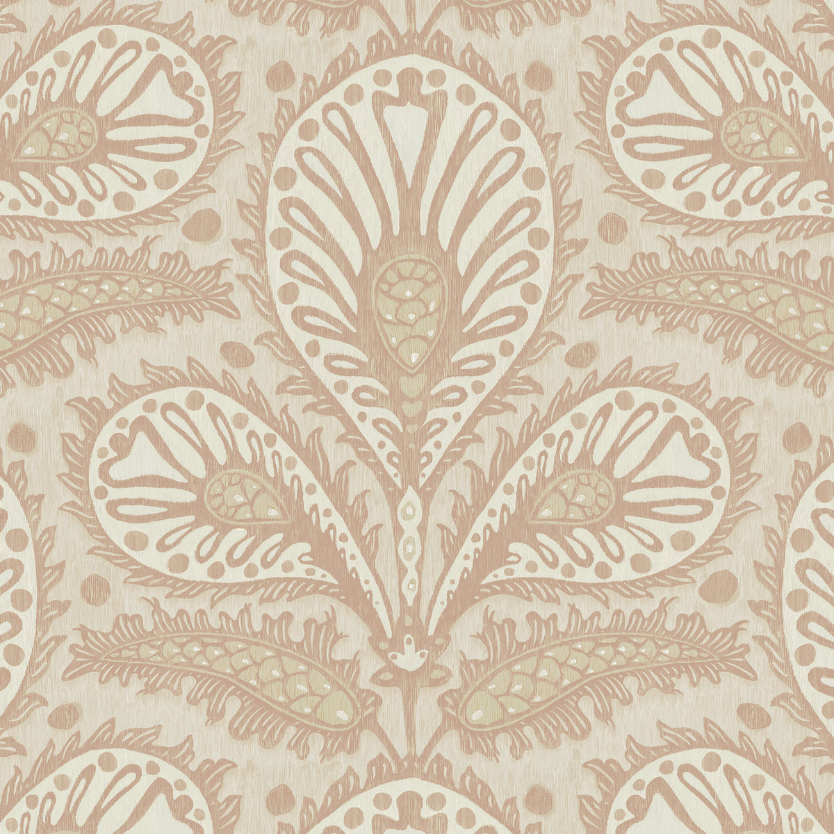 Ikat Clover Wallpaper by Josephine Munsey in 31