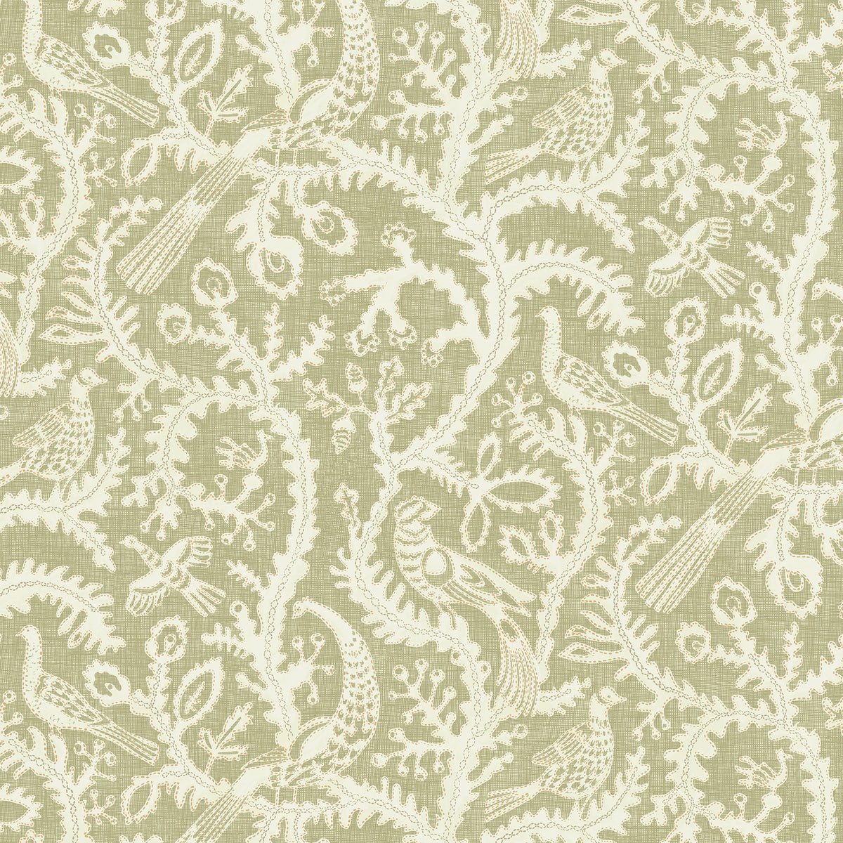 Stitched Birds Wallpaper by Josephine Munsey in 31