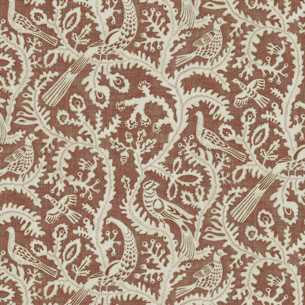 Stitched Birds Wallpaper by Josephine Munsey in 41