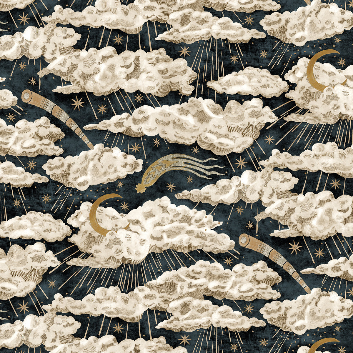 Cumulus Luna Wallpaper by Josephine Munsey in 01