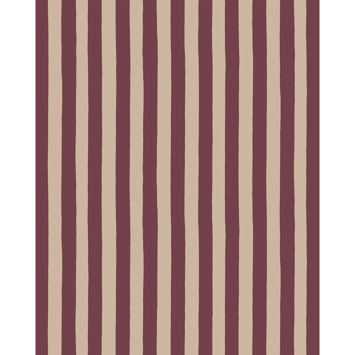 Medium Hand Painted Stripe Wallpaper by Josephine Munsey in 04