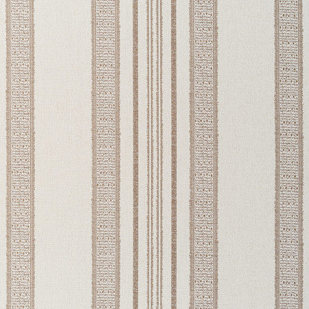 Indian Garden Stripe Fabric by Jasper in Brown