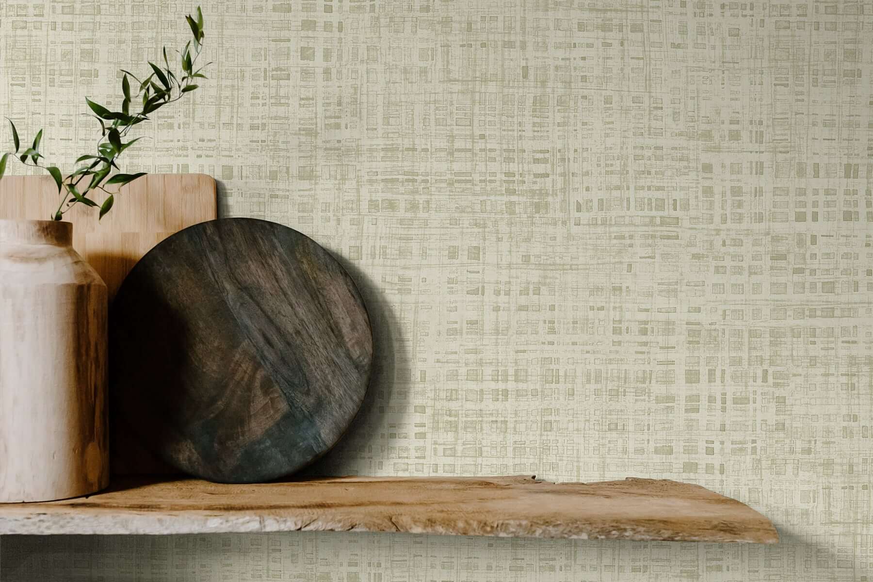 Seabrook Japandi Style Ami Wallpaper - Linen
