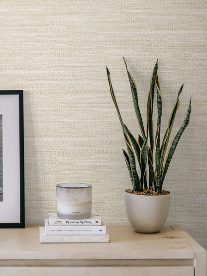 Seabrook Japandi Style Rina Wallpaper - Linen
