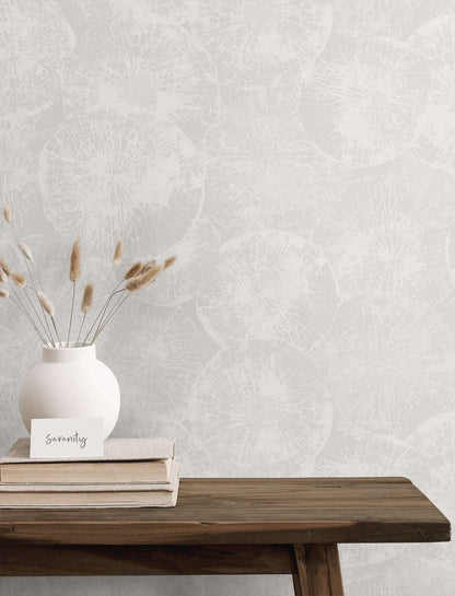 Seabrook Japandi Style Eren Wallpaper - Fog Grey