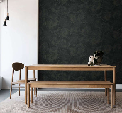 Seabrook Japandi Style Eren Wallpaper - Rich Onyx