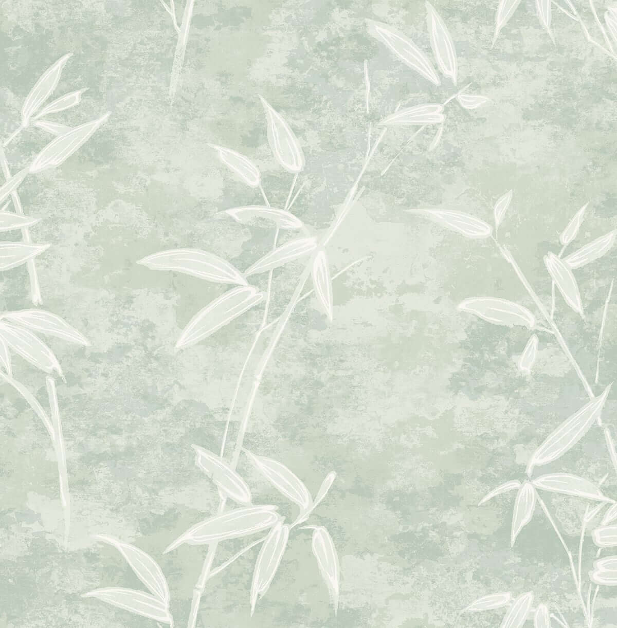 Seabrook Japandi Style Honshu Bamboo Wallpaper - Seafoam