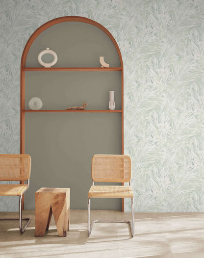 Seabrook Japandi Style Mari Wallpaper - Moss