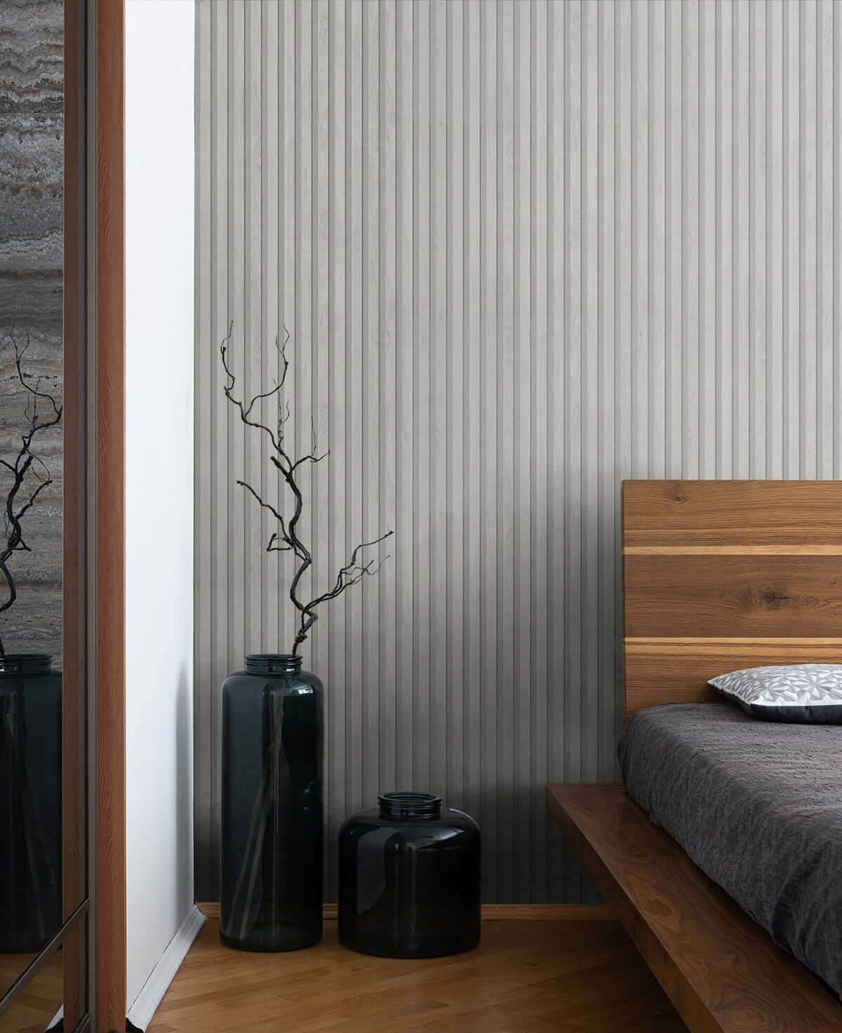 Seabrook Japandi Style Jun Wallpaper - Pearl Grey