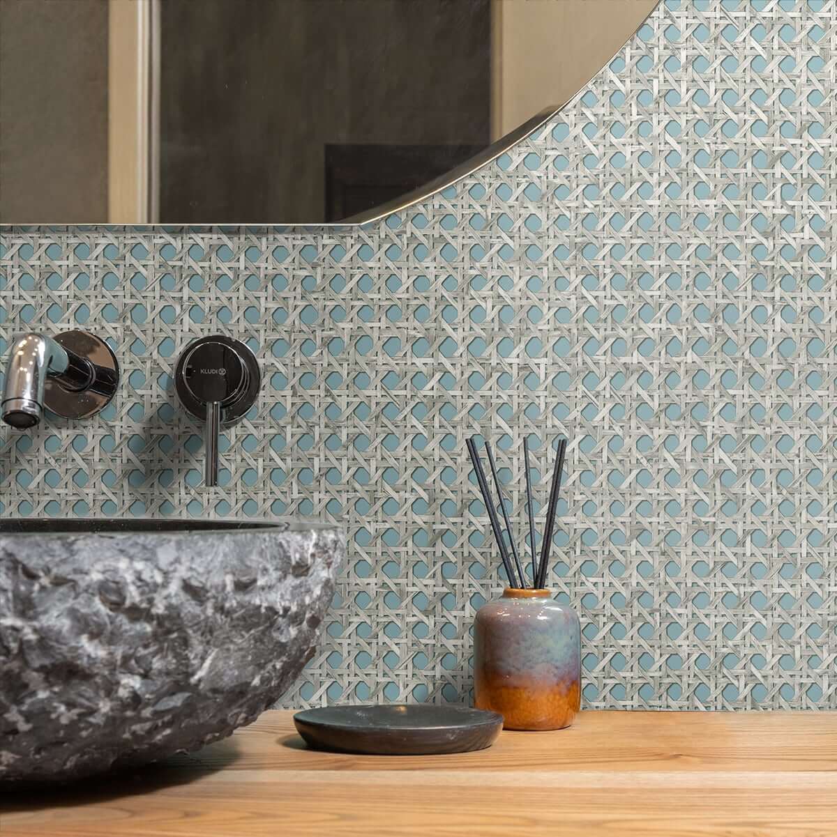 Seabrook Japandi Style Mika Wallpaper - Oceanside