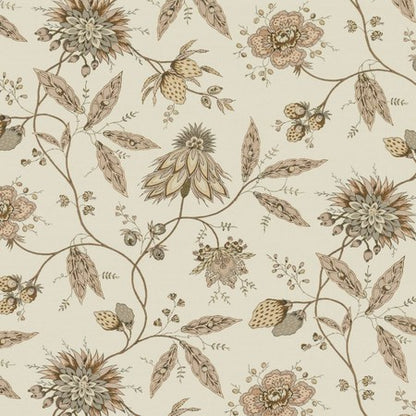 Fraises Des Bois Fabric by Jasper in Brown
