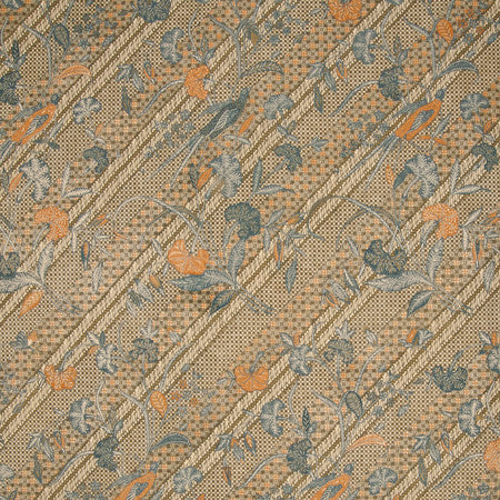 Java Stripe Fabric by Jasper in Blue/brown
