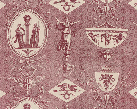 Mercury Fabric by Jasper in Wine