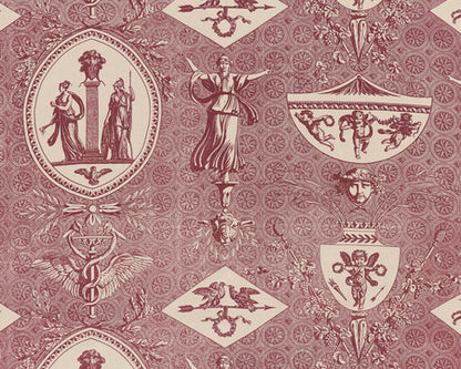Mercury Fabric by Jasper in Wine