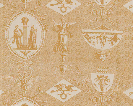 Mercury Fabric by Jasper in Saffron