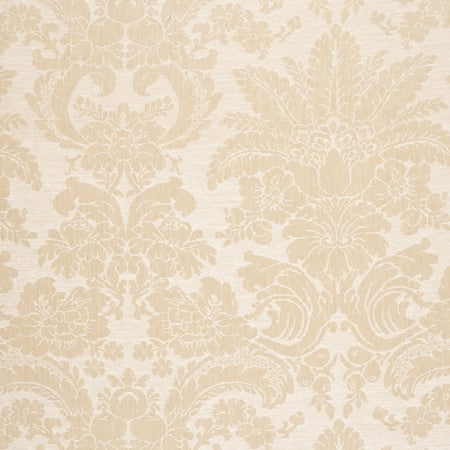 Biella Damask Fabric by Jasper in Parchment
