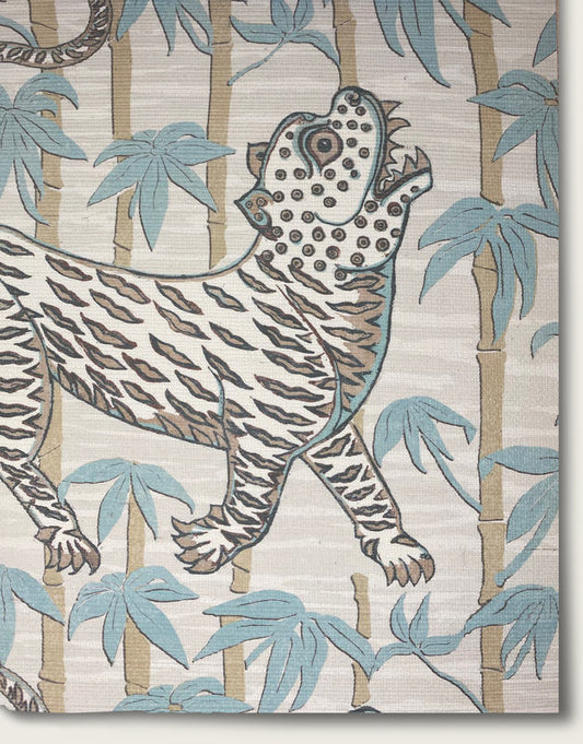 Jungle Fever Wallpaper by Aux Abris in Tantalizing Teal