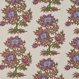 Nigella Fabric by Katie Ridder in Bluebell