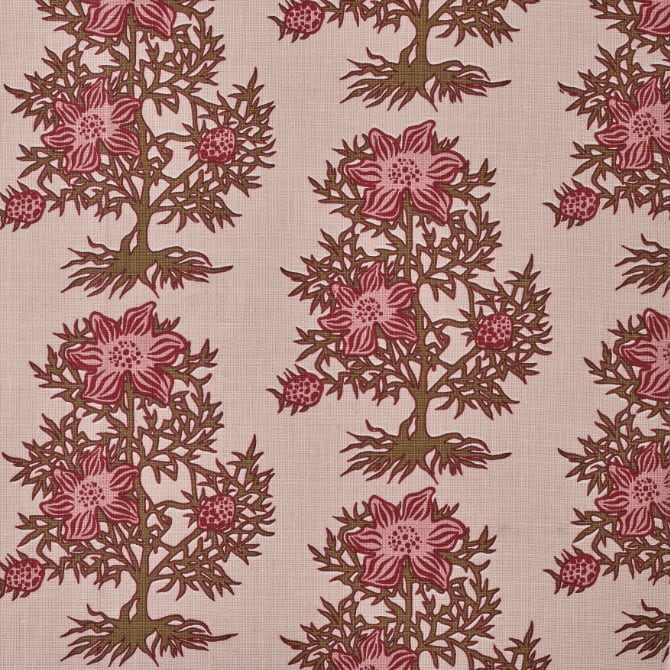 Nigella Fabric by Katie Ridder in Rhubarb