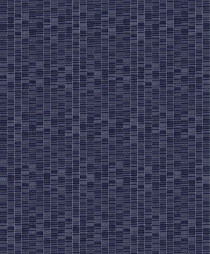 Seabrook Mondrian Deco Spliced Stripe Wallpaper - Denim Blue