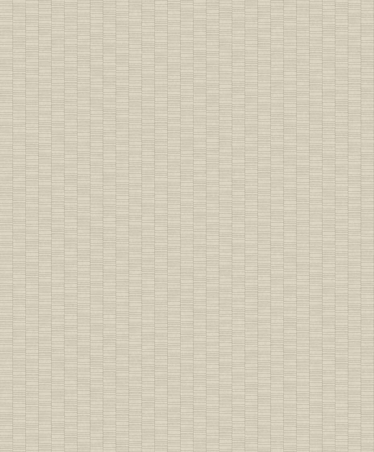 Seabrook Mondrian Deco Spliced Stripe Wallpaper - Dove White
