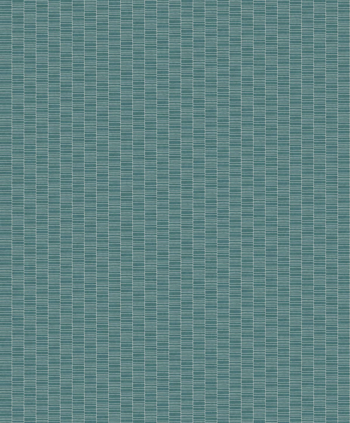 Seabrook Mondrian Deco Spliced Stripe Wallpaper - Teal
