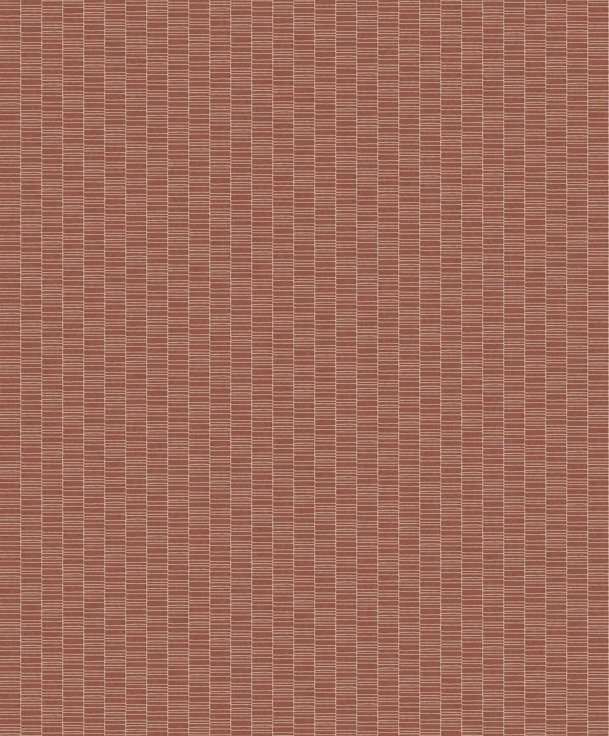 Seabrook Mondrian Deco Spliced Stripe Wallpaper - Terra Cotta