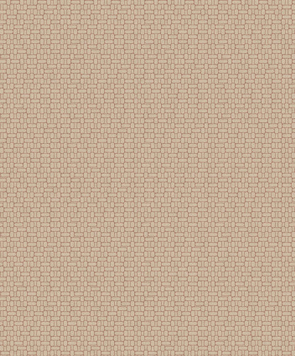 Seabrook Mondrian Capsule Wallpaper - Ivory & Terra Cotta