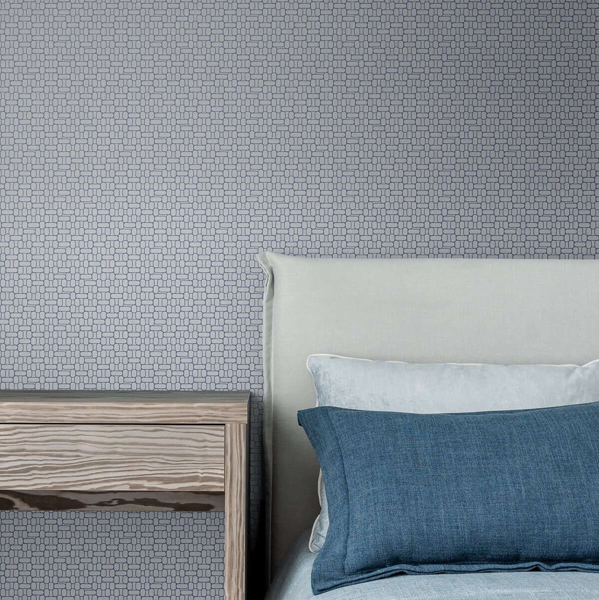 Seabrook Mondrian Capsule Wallpaper - Skylight