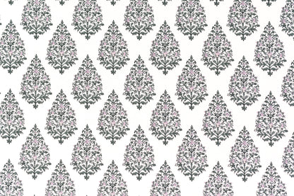Kashmir Fabric by Titley & Marr in Sage & Amethyst