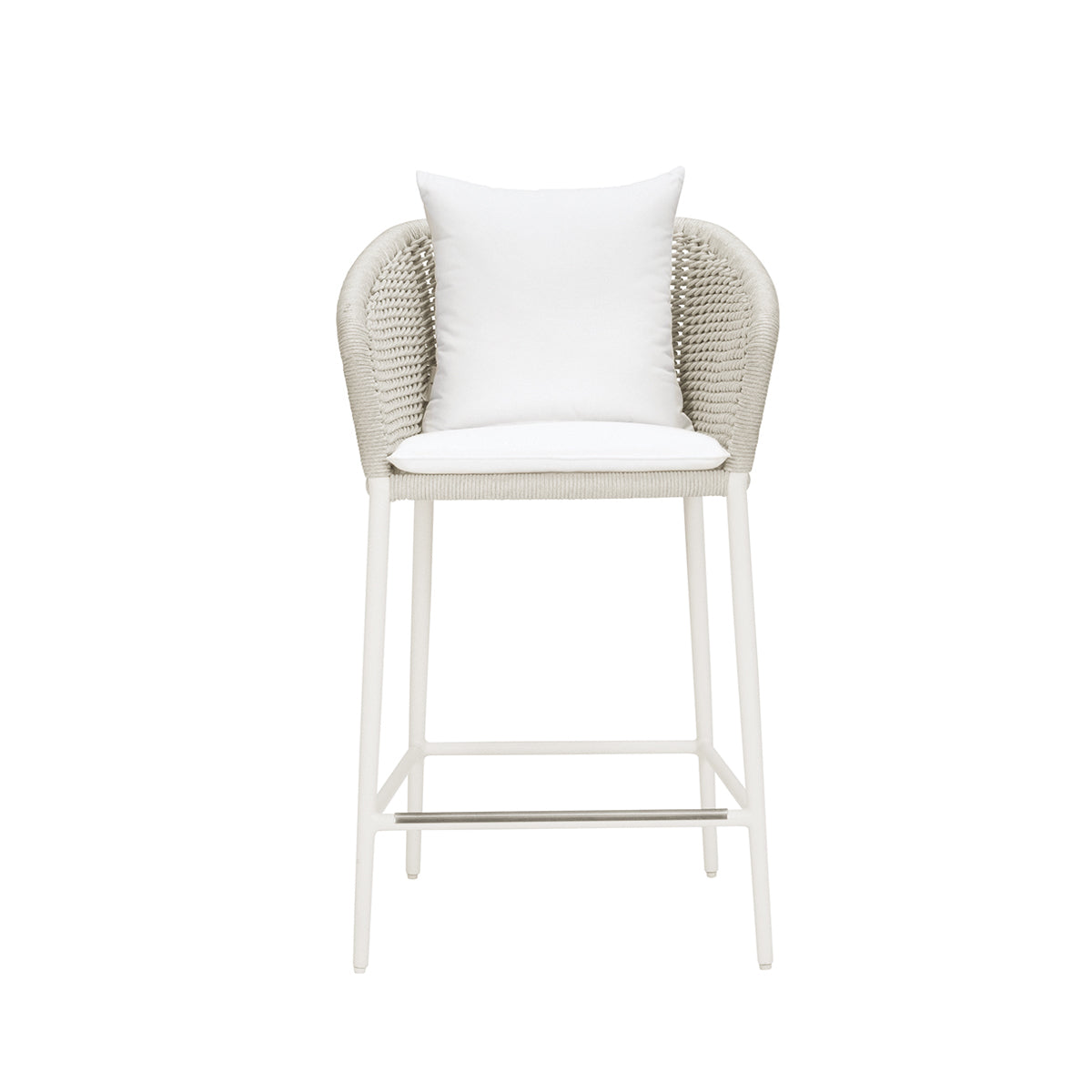 Knot Counter Stool With Arms by JANUS et Cie in Fossil