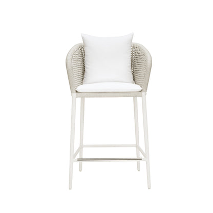 Knot Counter Stool With Arms by JANUS et Cie in Fossil