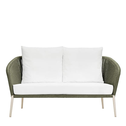 Knot Sofa 2 Seat by JANUS et Cie in Alabaster/Olive