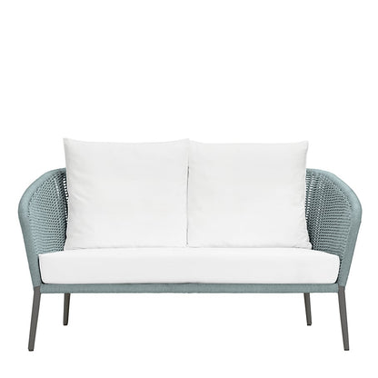 Knot Sofa 2 Seat by JANUS et Cie in Graphite/Cyan