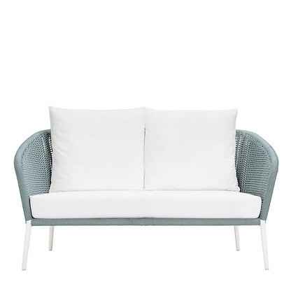 Knot Sofa 2 Seat by JANUS et Cie in Talc/Cyan