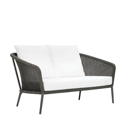 Knot Sofa 2 Seat by JANUS et Cie in Talc/Hazel Wood