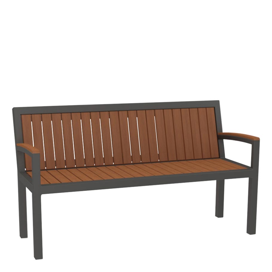 Koko Ii Januswood Bench With Arms 155